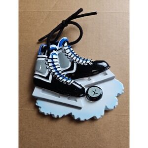 Hockey Ice Skates Christmas Ornament . This Can Be Personalized For You